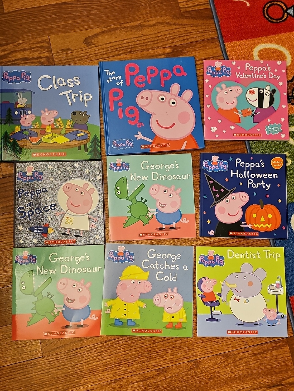 Peppa Pig Board Books - Blue, Pink, Green, Red, Yellow